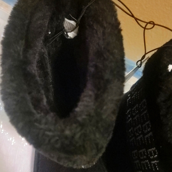 Bebe black kids boot slippers - Picture 5 of 10